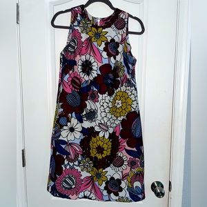 EUC Women’s Ann Taylor Factory Floral Sleeveless Dress Size 4
